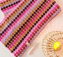 Block Stitch Blanket Tutorial