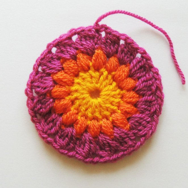 Sunburst Granny Square Pattern