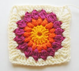 Sunburst Granny Square Pattern