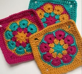 African Flower Square Crochet Tutorial