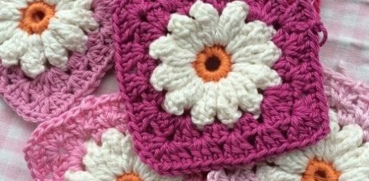 Daisy Square Free Pattern