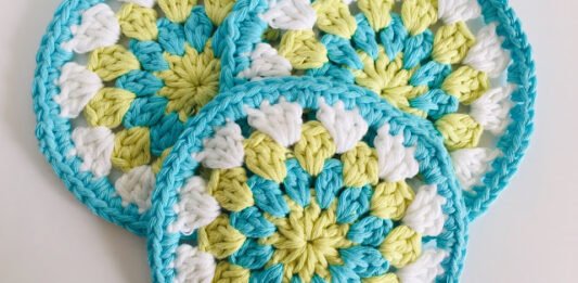 Granny Flower Coasters Free Pattern