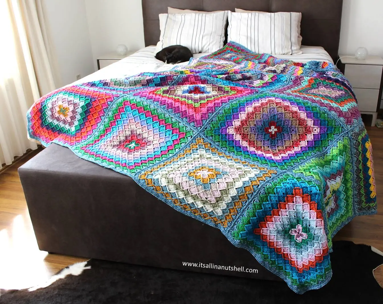 Bavarian Style Blanket Free Crochet Pattern