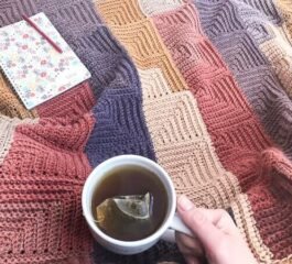 Mitered Square Blanket Free Crochet Pattern