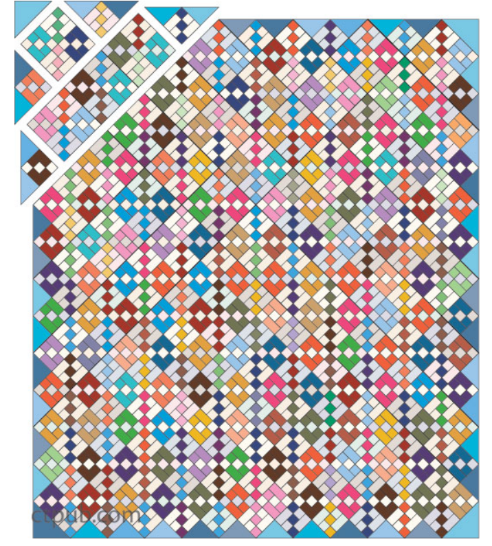 Scrappy Chain Quilt Pattern