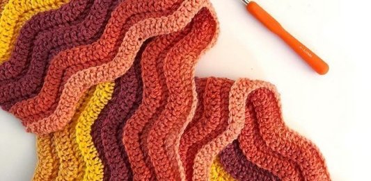 Ribbed Ripple Afghan Pattern