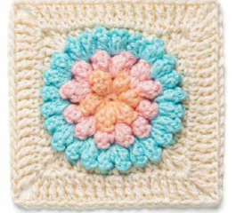 Pretty Puffy Square Crochet Pattern