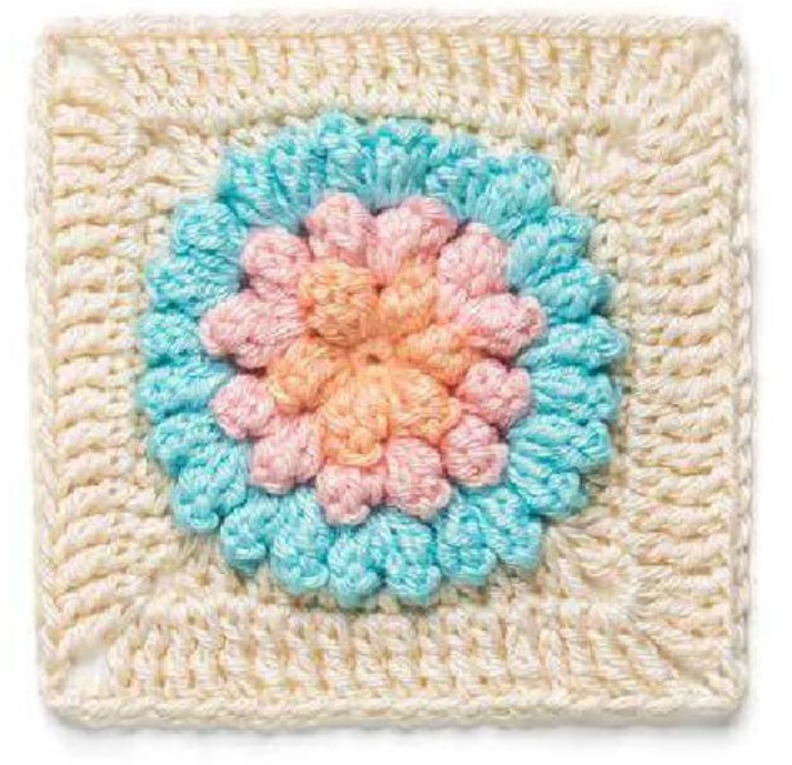 Pretty Puffy Square Crochet Pattern