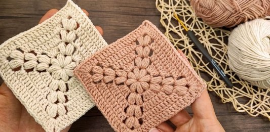 How to Crochet a Beautiful Square Motif