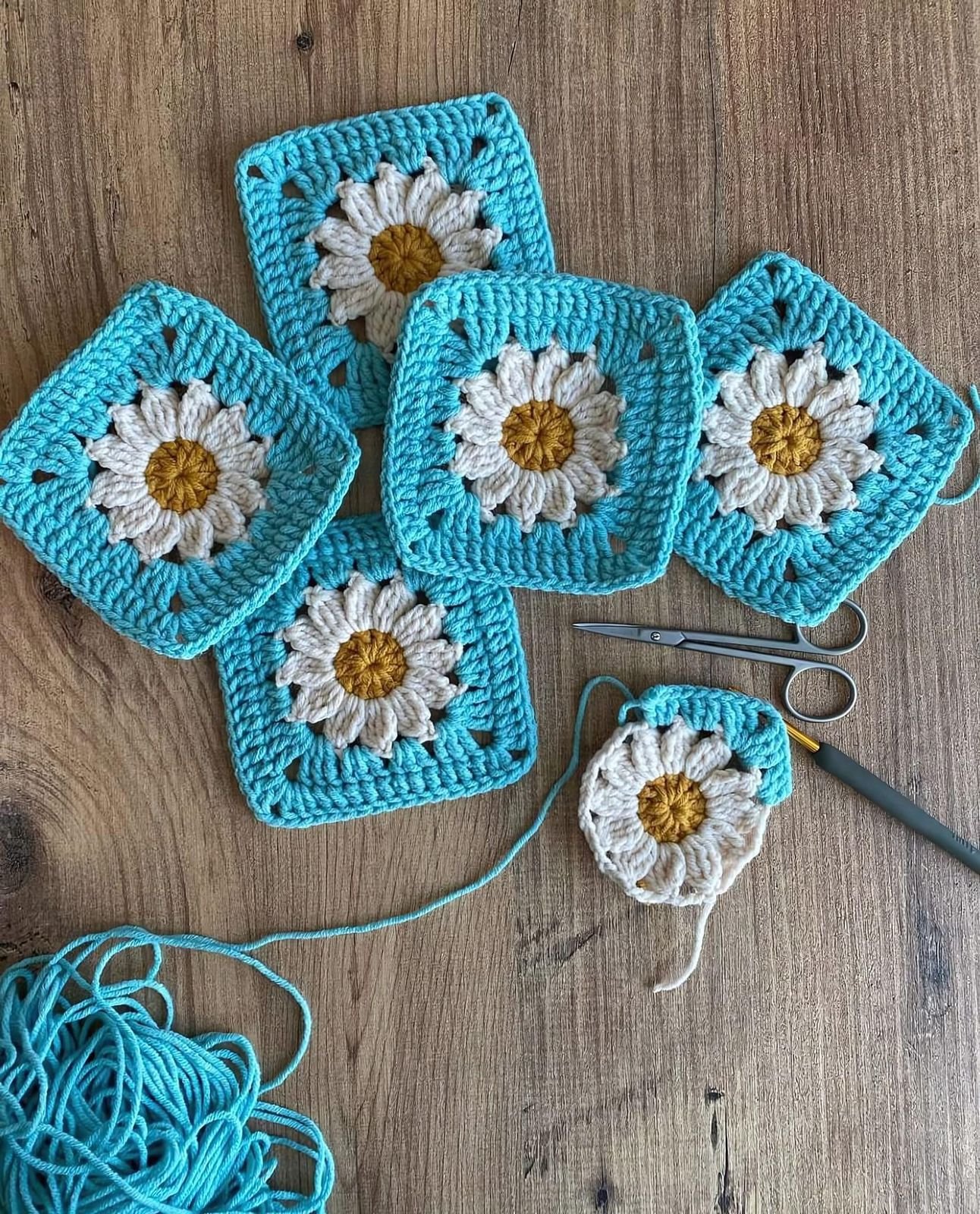 Daisy Square Crochet Pattern