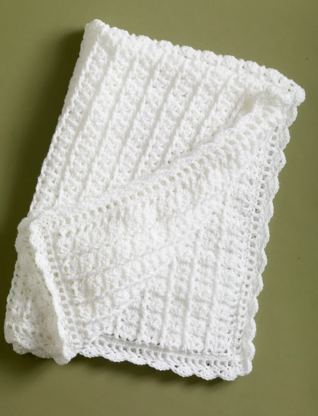 Classic Coverlet Blanket Crochet Free Pattern