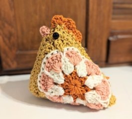 Granny Square Chicken Crochet Free Pattern