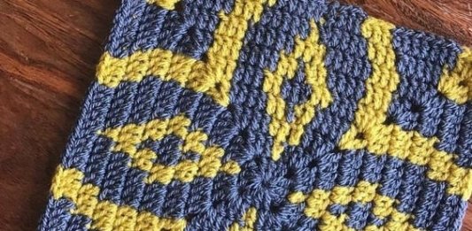 Tapestry Square Crochet Free Pattern