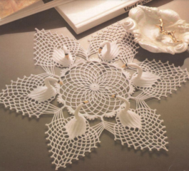 3D Swan Doily Free Pattern