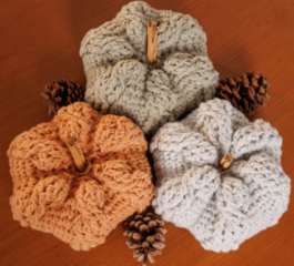 Cable Crochet Pumpkins Free Pattern