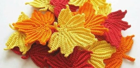 Maple Leaf Coaster Crochet Free Pattern