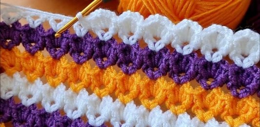 3D Shell Stitch Free Pattern