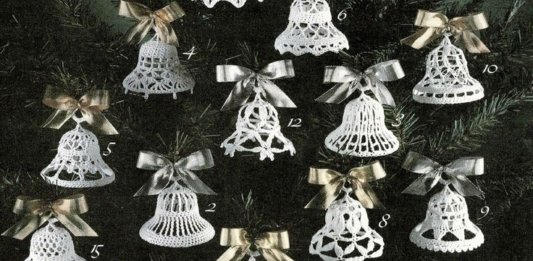 Crochet Christmas Bells for Your Christmas Tree
