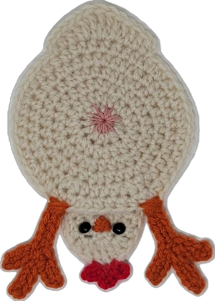 Crochet Chicken Coasters Free Pattern