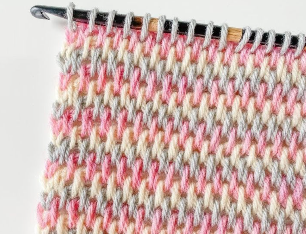 Tunisian Crochet No Curl Stitch Pattern