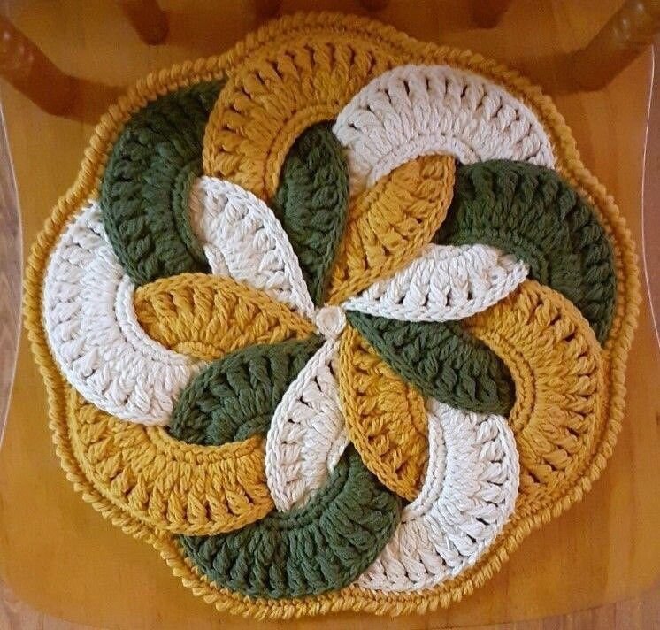Japonese flower Crochet Motif