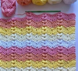 The Puff Ripple Stitch Free Crochet Pattern