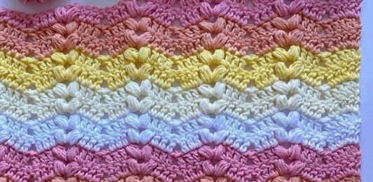 The Puff Ripple Stitch Free Crochet Pattern