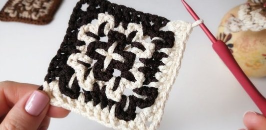 Colorful Crochet Square Free Pattern