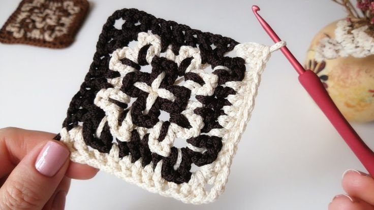 Colorful Crochet Square Free Pattern