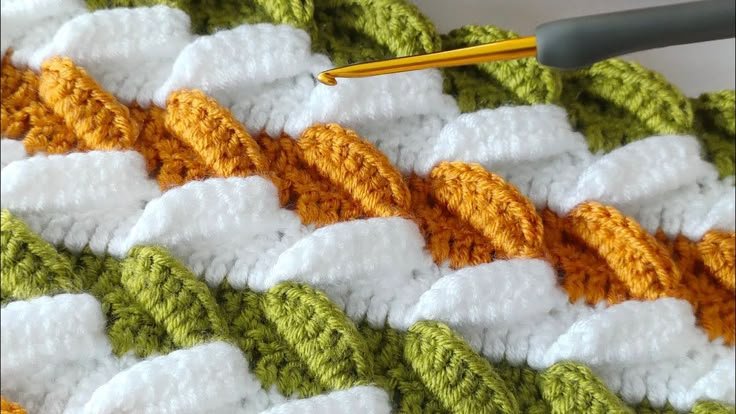 Three-Dimensional Textured Crochet Pattern