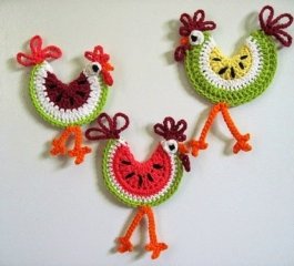 Hanging Chickens: A Quirky Crochet Project for Your Home