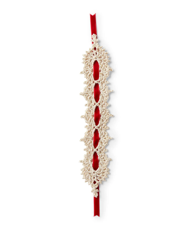 Crochet Golden Bookmark Pattern