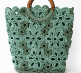 Crochet Bag Pattern with Flowers