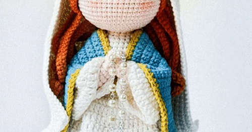 Virgin Mary Amigurumi Crochet Pattern