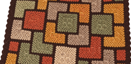 Granny Labyrinth Crochet Blanket